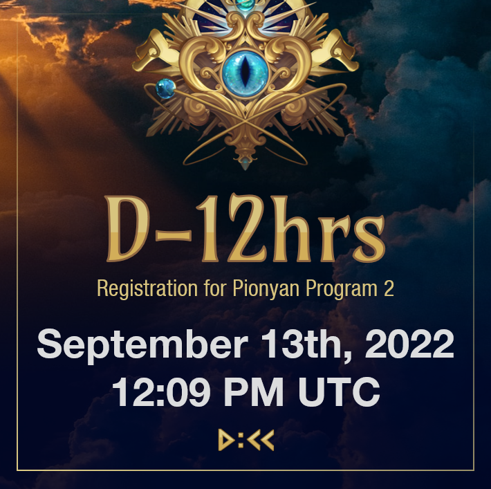 NineChronicles's tweet photo. 🚨DEADLINE ALERT🚨
Registration for Pionyan Program No.2 ends in about 12 hours! 😱
⚠️Don't lose your chance to become a member of #DCC 

Make sure to register via 'Premint' below
https://t.co/XLjb1pUxwv https://t.co/gBj7Jfp96f