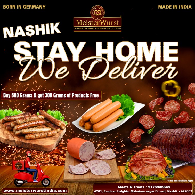 Hello Nashik! Stay Home we Deliver #nashikfoodie #sausages #coldcuts #meisterwurstnashik