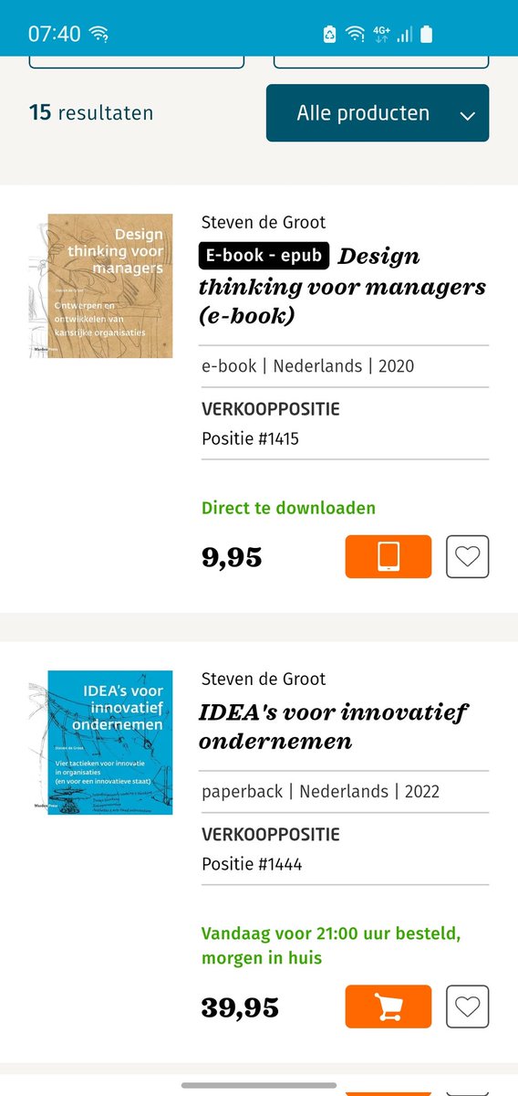 Verkoop boek IDEA's voor #innovatief #ondernemen gaat als een speer!