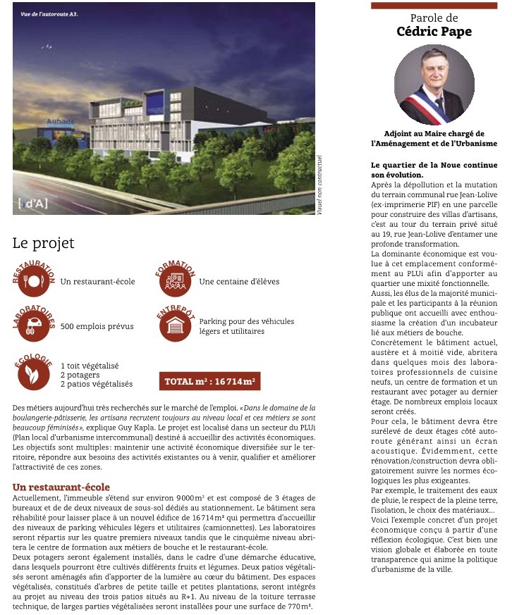 #Bagnolet - Un beau projet d'incubateur des métiers de bouche à la Noue : laboratoires partagés, centre de formation, restaurant-école...
#Economie #seinesaintdenis #qpv #Incubator