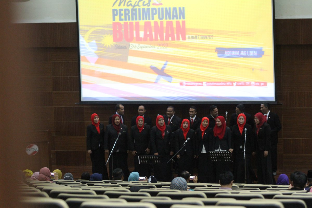 INFRAKKDW's tweet photo. Majlis Perhimpunan Bulanan Institut Kemajuan Desa (INFRA) Bilangan 3 Tahun 2022
Tarikh:13 September 2022 (Selasa)
Masa:9.00 pagi – 12.00 tengah hari
Tempat: Auditorium, Aras 3 INFRA
#kplb
#infrakplb
#luarbandarsejahtera
#KeluargaMalaysia https://t.co/ABLwEJWrs5