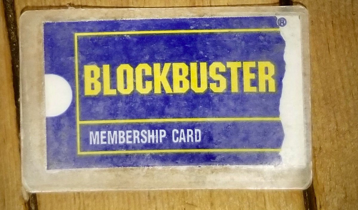 MattOswaltVA's tweet photo. RT if you also have a Blockbuster Membership Card in a drawer or old wallet that for some reason you can't seem to throw away.
this little gem (plus the underrated Gattaga which I'm almost certain I rented there) just turned 25. https://t.co/EtgDSn5Fgq