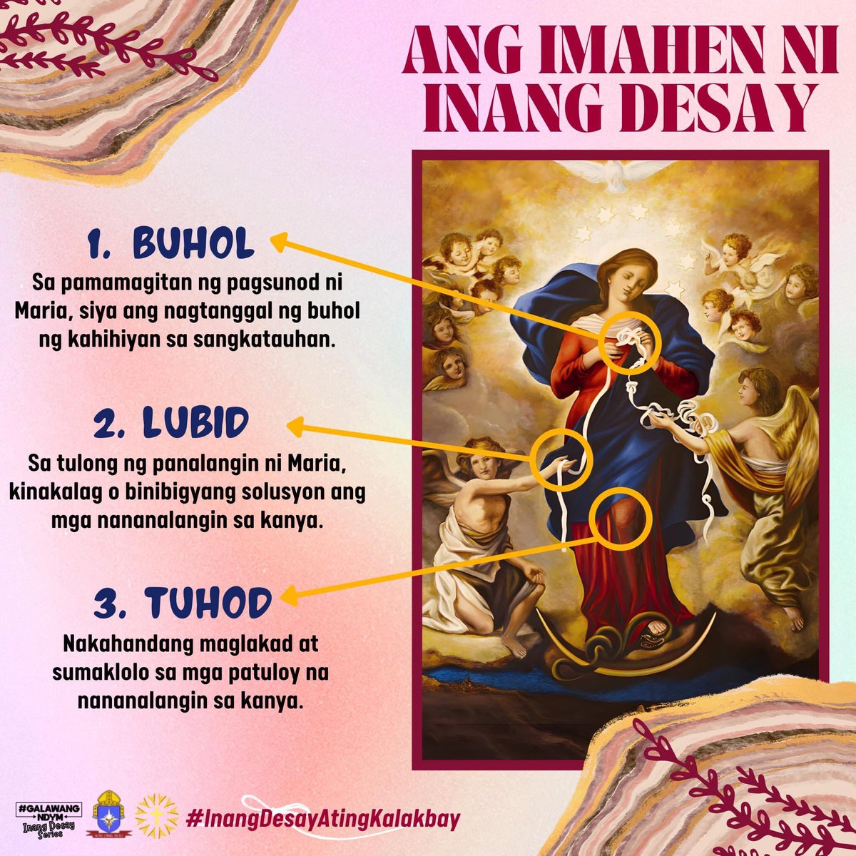 novalichesyouth's tweet photo. INANG DESAY: ANG PAGKILALA

Kalakbay! Sa darating na September 28 ay ang kapistahan ng patron ng mga kabataan, si Inang Desay.. 

Inang Desay, ipanalangin mo kami.

#InangDesayAtingKalakbay
#NovalichesYouth
#OneNDYM https://t.co/b5fQZs9Kcw