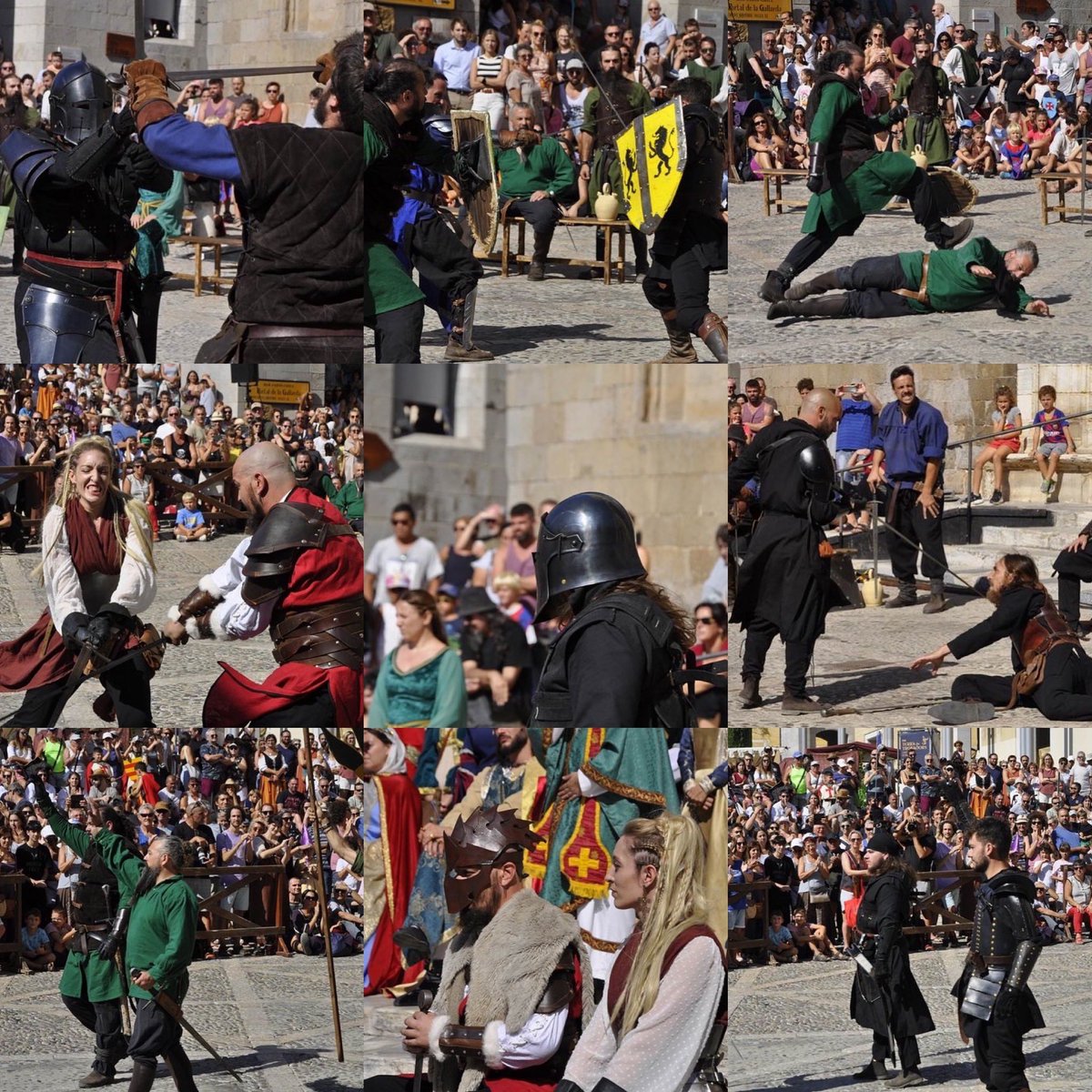 Desperta_Ferro_'s tweet photo. (3) 📸 de l’espectacle ARA I AQUÍ! davant Basílica @terratrobadors #terradetrobadors22 #terradetrobadors2022 #sensefiltres
.
#lluitesespases #medievals #lluitesmedievals #teatremedieval #espases https://t.co/BKA0tx1BKs