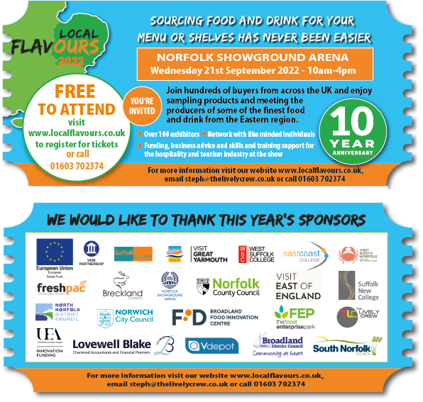 Just one week to go............. 
Registration is free and a visit is a must for those working in #hospitality #catering #foodretail and #tourism and who believe in supporting the local food and drink industry. Visit localflavours.co.uk to register for tickets online