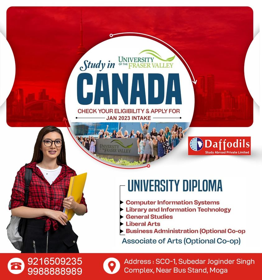 DaffodilsMoga's tweet photo. STUDY IN CANADA
UNIVERSITY DIPLOMA
▪ Computer Information Systems
▪ Library and Information Technology
▪ General Studies
▪ Liberal Arts
▪ Business Administration (Optional Co-op
▪ Associate of Arts (Optional Co-op)

#studyvisa #studyabroad #canada #australia #rightchoice https://t.co/dfRUAh88Xv