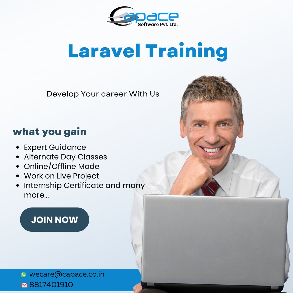 CapaceSchool's tweet image. Push your skill to the next level with @capaceschool
Register Today! //forms.gle/CK1m5RRm1dp3sxqe9
📩: wa.me/918817401910
📩: t.me/capaceschool
#laravel #laraveltraining #laravelprogramming #laravelcourses #laraveltraininginstitute #capaceschool #capacesoftware