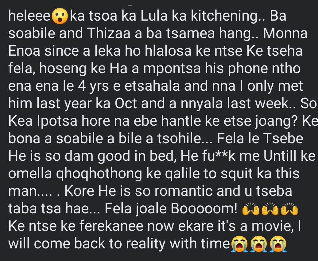 FefeMapota's tweet photo. Heleeeeeee🙌🏿🙌🏿 https://t.co/0xlyRvbDYC
