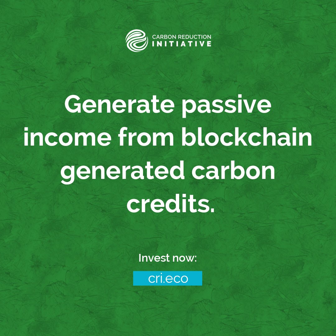 Secondary passive income from #blockchain generated carbon credits is a first in the world of cryptocurrencies.

🚀 Get started now: ow.ly/4mRY50JsHvg