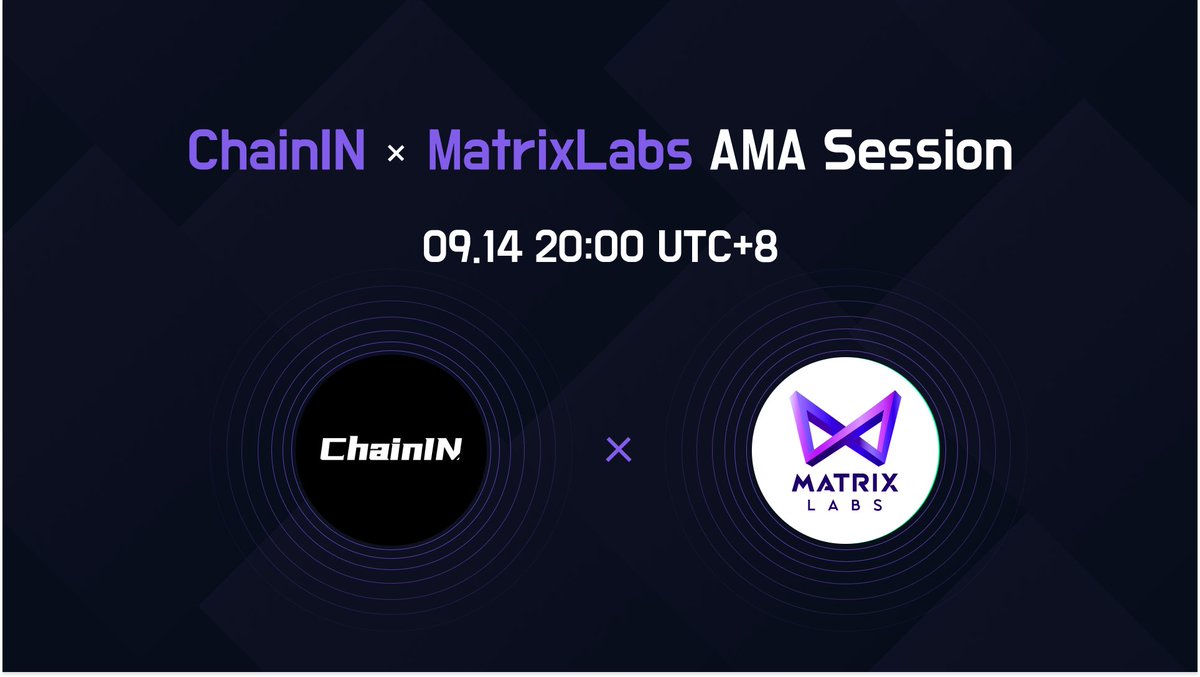 ChainIN_org's tweet photo. ChainIN x MatrixLabs AMA

9.14日20:00 MatrixLabs中文生态负责人@0xCavin将在ChainIN discord介绍他们即将在Aptos主网上线后，发售的第一个日漫风NFT项目 - Infamous(NFMS) 

✅ 关�� @ChainINChina , @0xMatrixLabs &amp; @NFMS_nft
✅ 点赞，转发 + @三个好友

🎁 NFMS Whitelist x 3
🏆 奖金池：70u https://t.co/FHXbCJMhBQ
