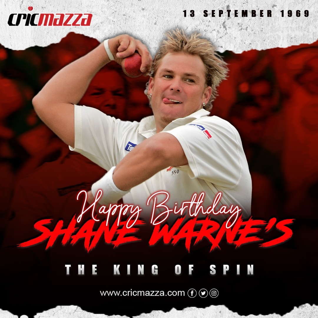 Cricmazza Wishes a very happy birthday Shane Warne   