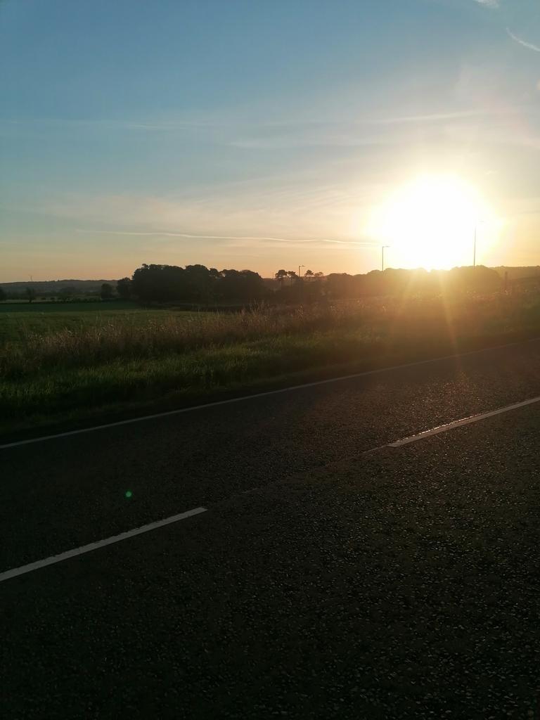 What a sunrise this morning great morning for a cycle