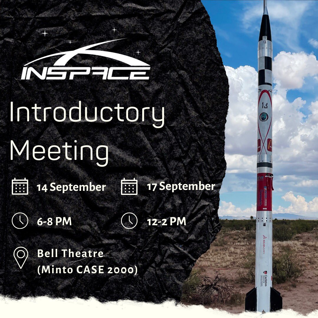 CU_InSpace's tweet photo. Come check out our first meeting either this Wednesday or Saturday! The same info will be covered on both days, so no need to attend both.
Everyone is welcome, and no prior experience required. 
We hope to CU there! https://t.co/iC7FVeeDW0