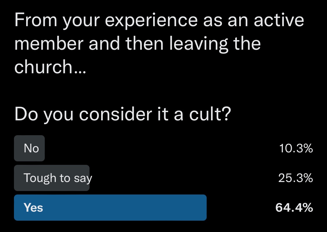 Who would get to have a voice in allocating the label “cult”? Perhaps those who learned how to leave.