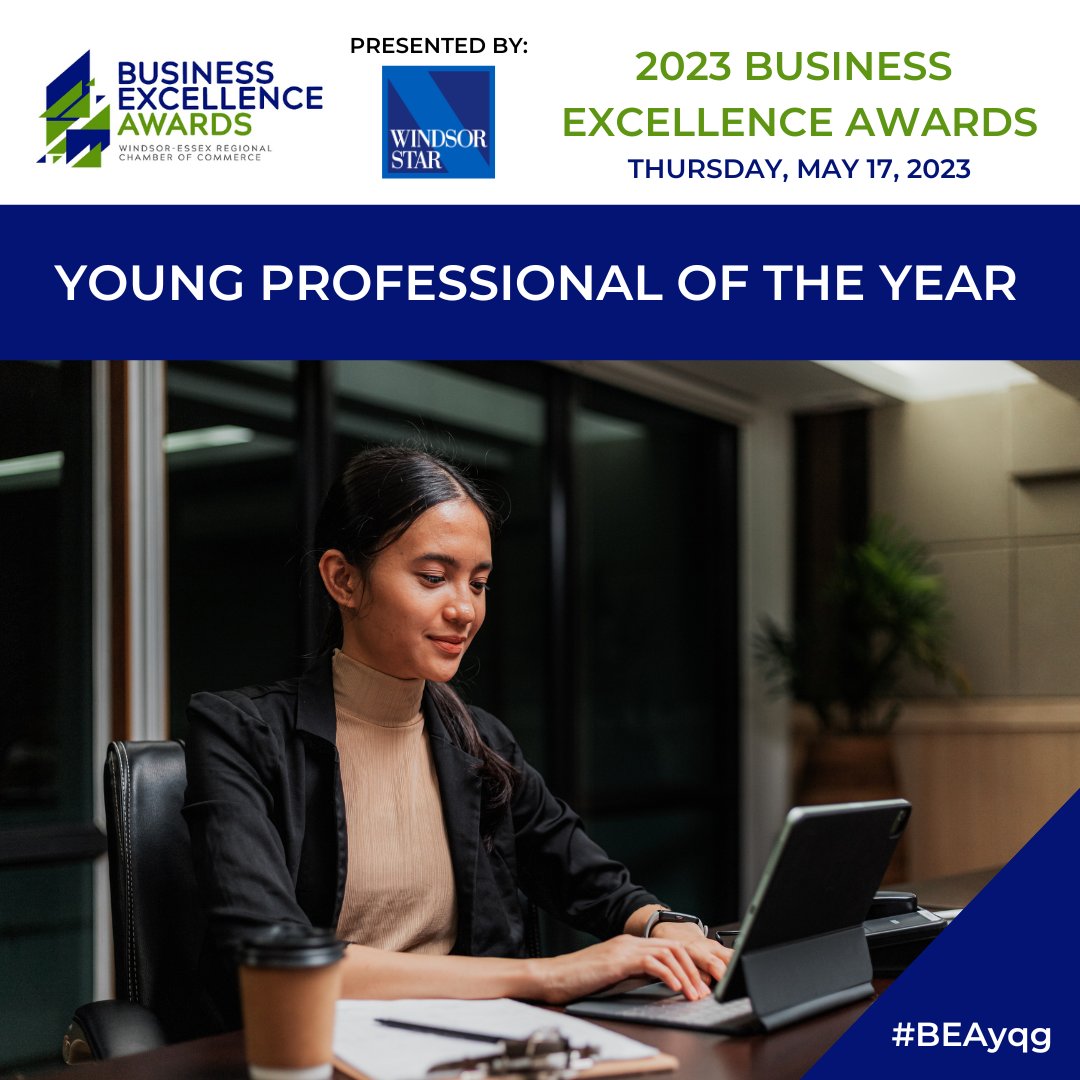 Do you know a professional who is accredited in their profession and under the age of 35 that demonstrates excellence in their field of business and positively influences the community? Nominate them for a 2023 Business Excellence Award! 🏆