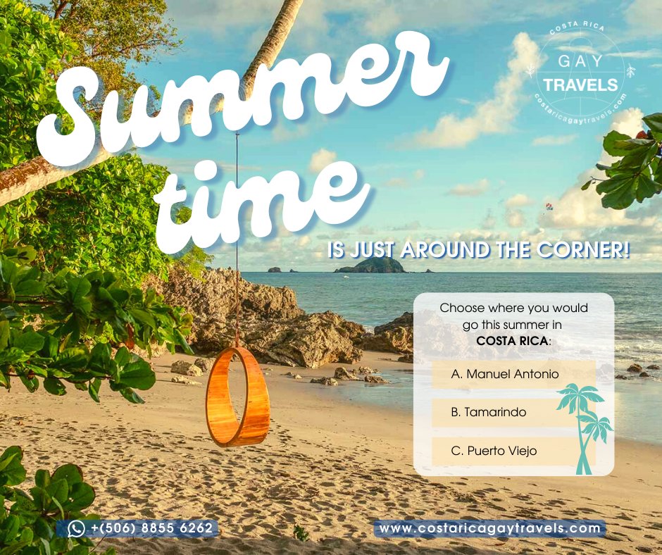 Don´t wait for the last minute! Book your trip and have fun in Costa Rica. #gay #gaytravel #gaytravelcostarica #costarica #visitcostarica #gayluxurytravel #gayhotels #lgbtq #luxurytravel #beach #summer