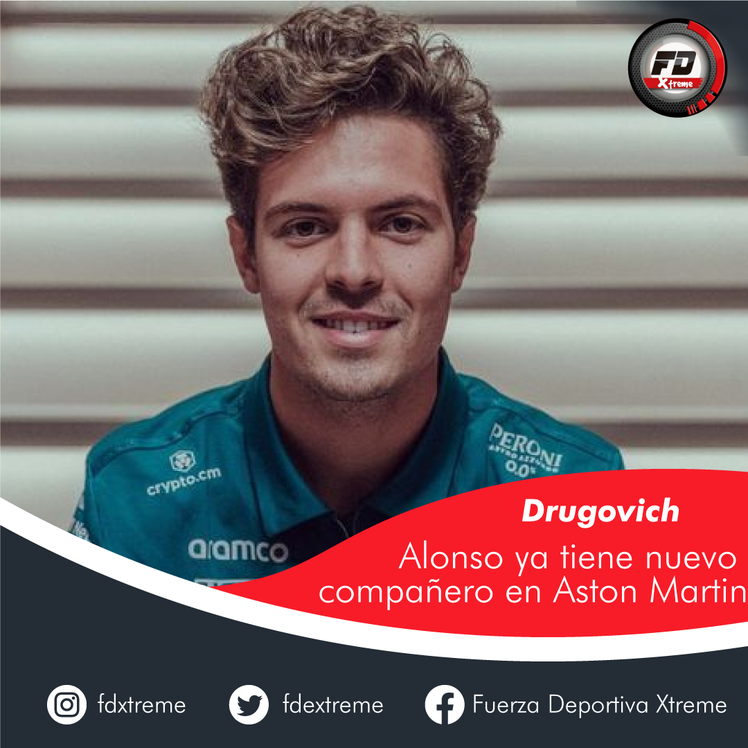 fdextreme's tweet photo. El equipo Aston Martin, con el que correrá Fernando Alonso la próxima temporada, ha anunciado hoy que el recién coronado campeón del Mundial de Fórmula 2, Felipe Drugovich, será en el primer miembro de su Programa de desarrollo de pilotos. https://t.co/JPI89A2gfv