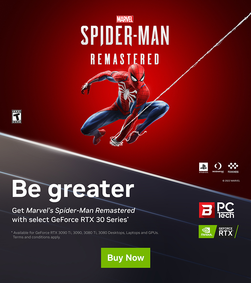 budgetpc's tweet image. 👊 Get Marvel’s Spider-Man Remastered with Select GeForce RTX 30 Series Purchase
📆 7th September ~ 13th October
Order now👉: bpctech.com.au/rtx-spider

#NVIDIA  #bpctech #marvel #spiderman #rtx30