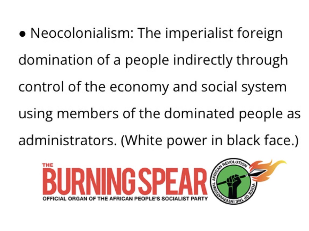 MindsetUhuru's tweet photo. @TagoJones It’s exactly what #colonialism does… create #neocolonizers https://t.co/NU9X46RK5w
