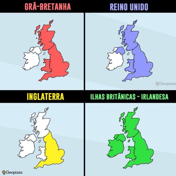 Qual a diferença entre Inglaterra, Reino Unido e Grã-Bretanha