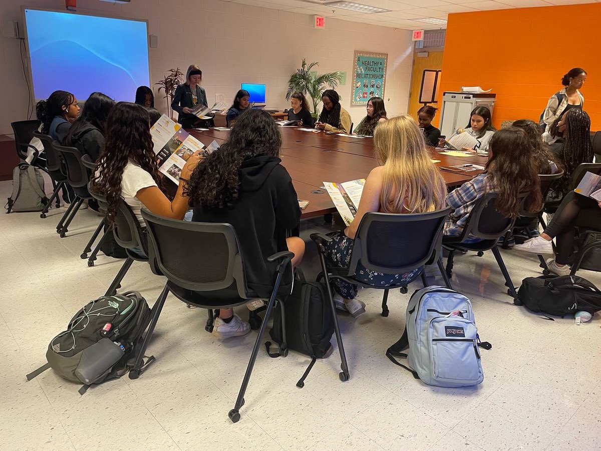 A huge thank you to @towsonu_admissions and @umbclife for stopping by today to talk with our Rams!