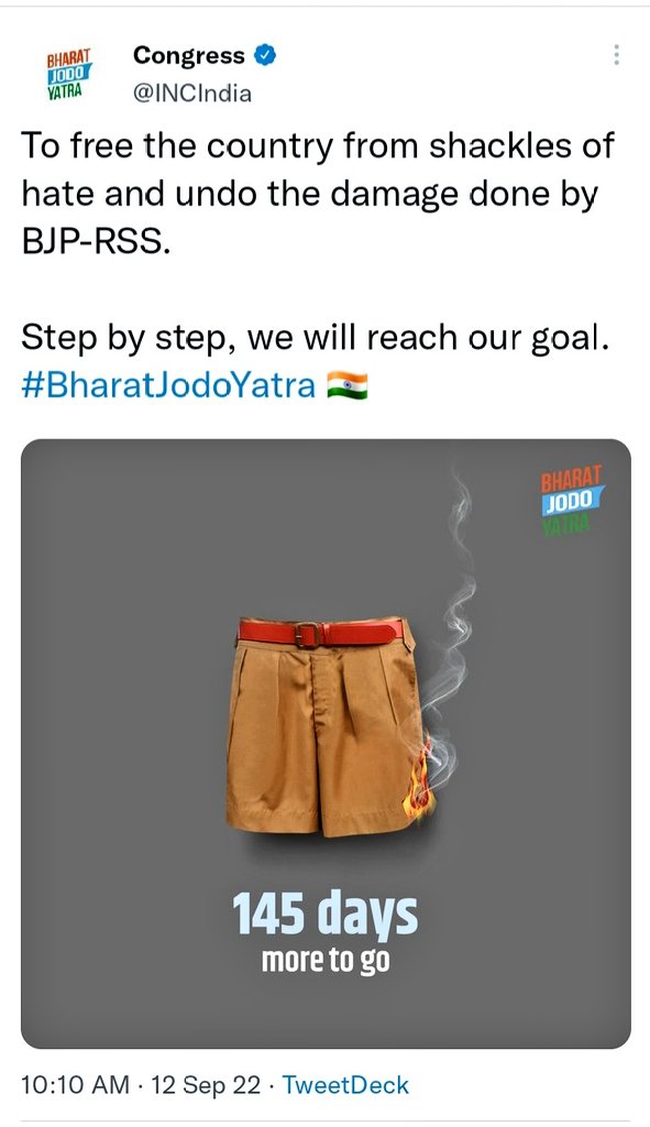 jdchauhanbjp's tweet photo. अंग्रेजों द्वारा बनाई गई @INCIndia पार्टी को सिर्फ़ आग लगाना आता है, यही कांग्रेस का असली चरित्र है।

@RSSorg https://t.co/FUojbqg5Uz