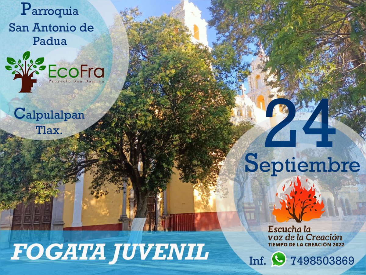EcoFra2's tweet photo. #EcoFra #jovenesEnMovimiento #Hagamoselcambio #TiempoDeLaCreación2022 #jóvenescontruyendoelfuturo #planeta #cuidemoselmedioambiente #movimentoLaudatoSi #SoyEcoFra #SoyFranciscano #Franciscanos #LaudatoSi #Laudatosirevolution #LaudatoSi7 #TiempoDeLaCreacion https://t.co/8ZhJwqCIsN
