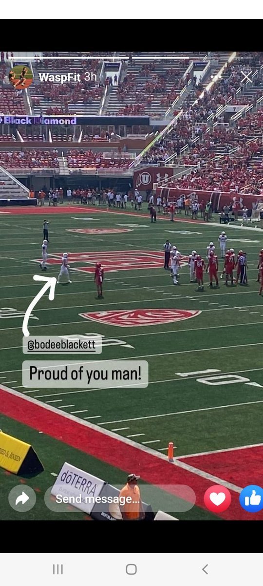 blackett_justin's tweet photo. Proud of Bodee,getting  some reps as a freshman.  Keep working hard. https://t.co/Onjc655meW