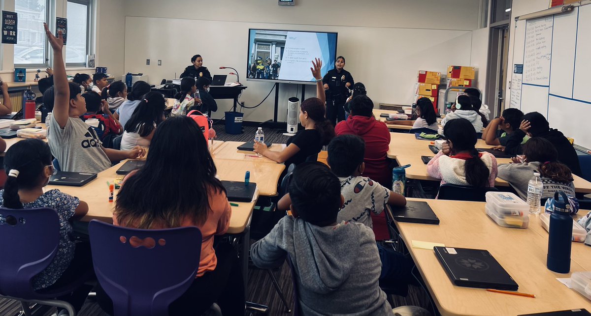 Grateful for Officer Ruelas &amp; Officer Lopez from <a href="/SanDiegoPD/">San Diego Police Department</a> &amp; their work with our students. Their collaboration &amp; commitment to our community means so much.