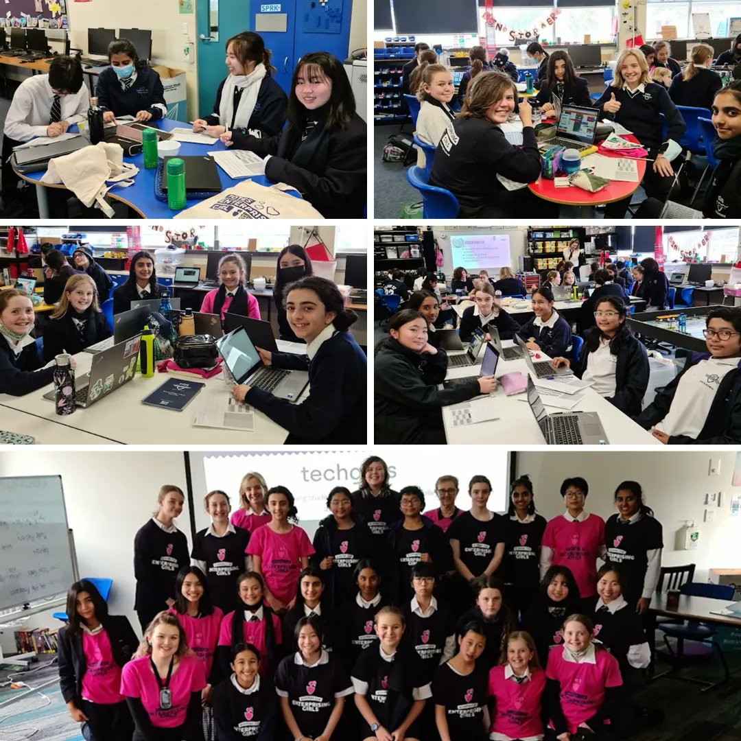 The TechGirls Movement visited Melbourne Girls College on the 26th of August for an Academy for Enterprising Girls workshop. Students were taken through researching, ideating, building and pitching an idea. They then shared their ideas to the whole group. It was a great day!