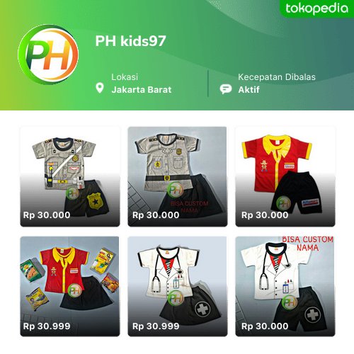 Semakin mudah belanja produk PH kids97 di Tokopedia. Cek aja, pasti ada yang kamu suka
tokopedia.com/phkids97