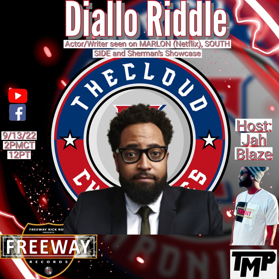 iamJahBlaze's tweet photo. Seen on @hbomax comedy @southsidechi
@hulu comedy @ShermansShow
and @netflix hit series MARLON
@diallo on #TheCloudChronicles with host #JahBlaze
#podcast #Artists #writers #actor https://t.co/I6wspQBn4b