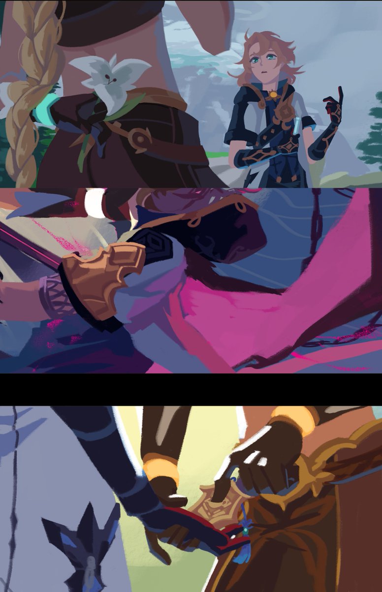 Happy birthday to Albedo!!🥳 Here's a special gift just for him, from Aether (click each for a special surprise!)