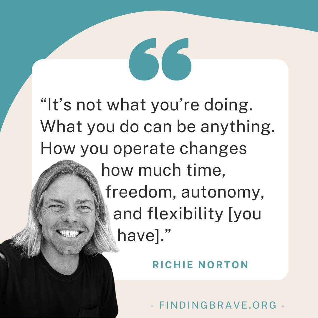 richienorton's tweet photo. Epic podcast! Must listen! Thank you, @kathycaprino! #findingbrave #antitimemanagement https://t.co/bRWXzOnD9I https://t.co/VOa5VMQIZf