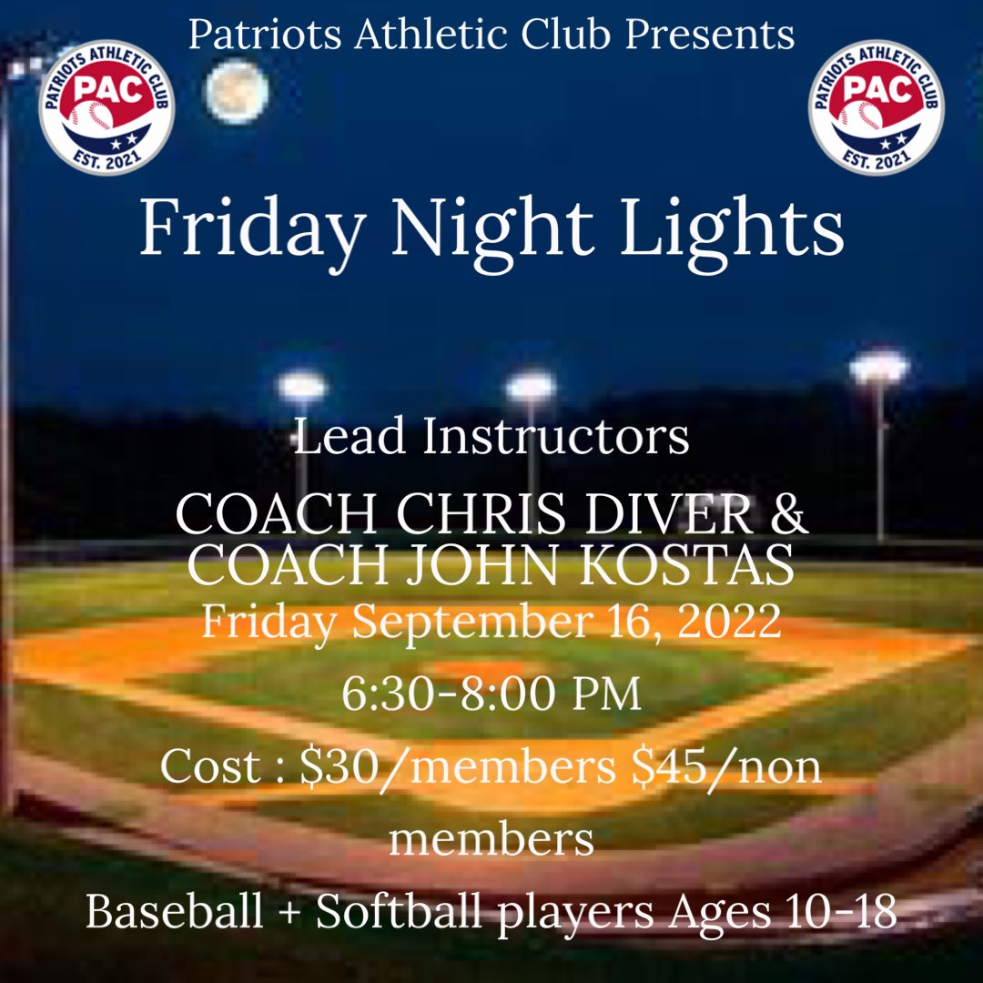 Friday Night Lights 9/16/22

Register below 👇 

tms.ezfacility.com/OnlineRegistra…