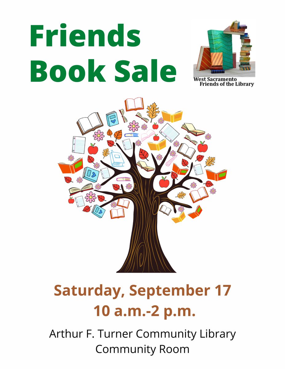 Alex_Hirsch's tweet image. Libraries shaped the person who I am - and it's my privilege to pay it forward and help libraries today as a Board Member of the #WestSacramento Friends of the Library @WSFOL1.

Now you too can help our #Library - by coming to the #WSFOL Book Sale this Saturday!

#WestSacProud