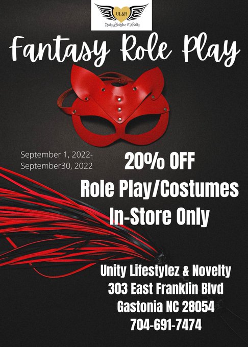 Unity Lifestylez &amp; Novelty  303 East Franklin Blvd Gastonia NC 28054 #lingerie #roleplay #fantasy #adultstore<a href="/tag/lingerie"class="tags"><span>#lingerie</span></a><a href="/tag/honey"class="tags"><span>#honey</span></a><a href="/tag/costumes"class="tags"><span>#costumes</span></a><a href="/tag/halloween"class="tags"><span>#halloween</span></a><a href="/tag/roleplay"class="tags"><span>#roleplay</span></a>