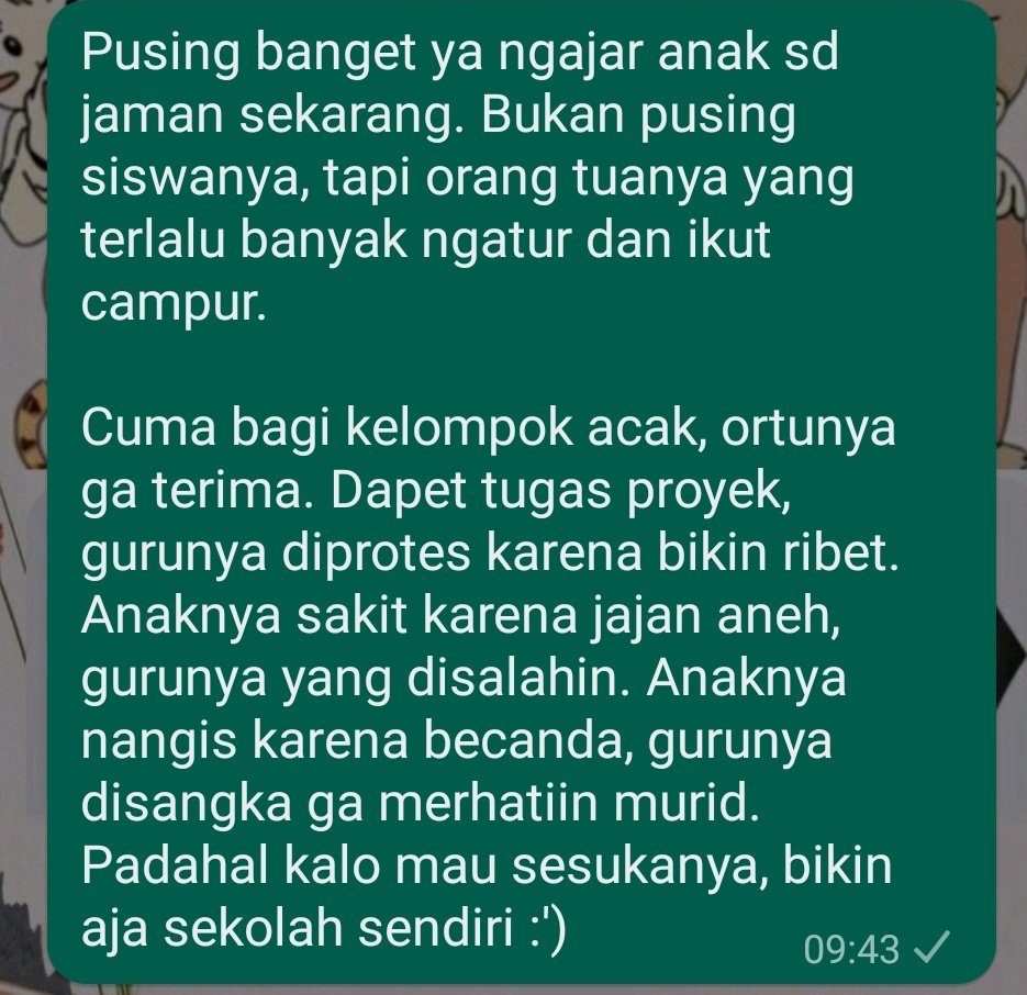 worksfess's tweet photo. Work! Kalian yang ngajar anak kecil ada yang gini juga ga sih? 🙂 https://t.co/daBCdEwMpx