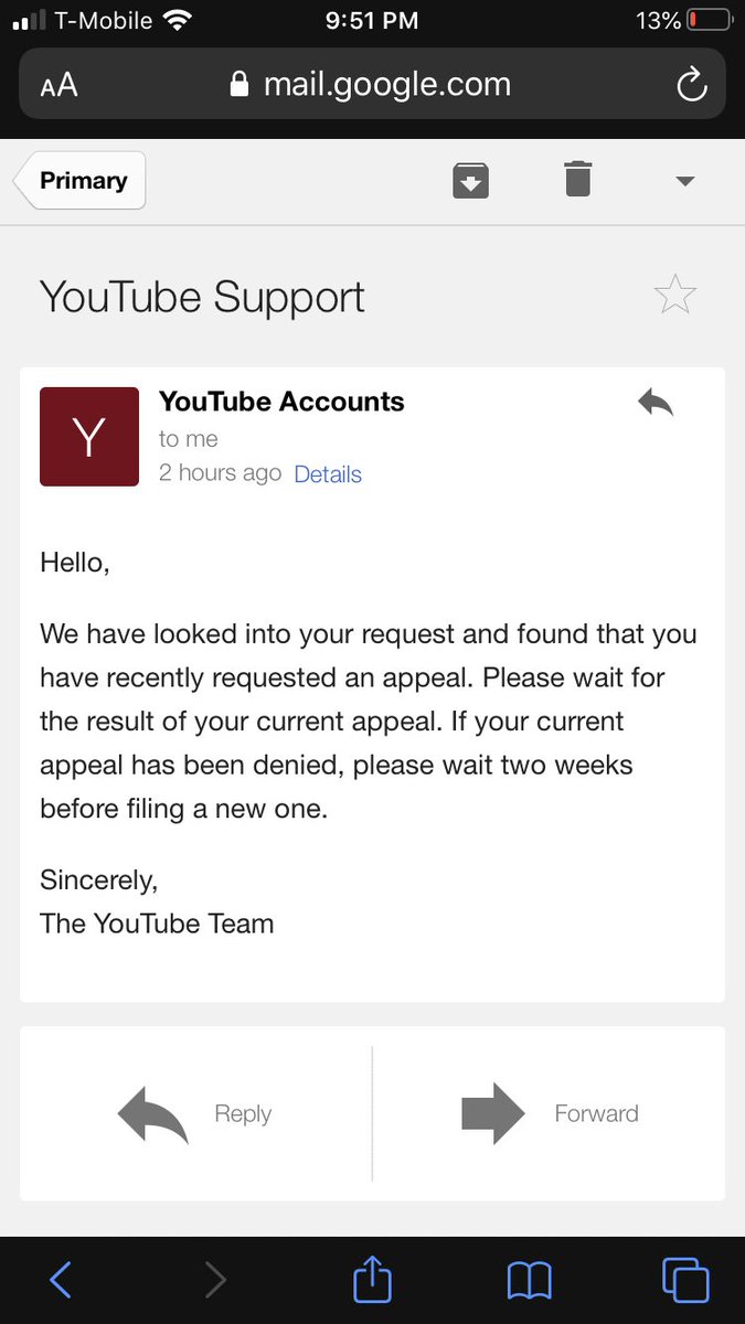 SDeadpool2006's tweet photo. @TeamYouTube Here is the screenshot https://t.co/u0iIzl8uWc