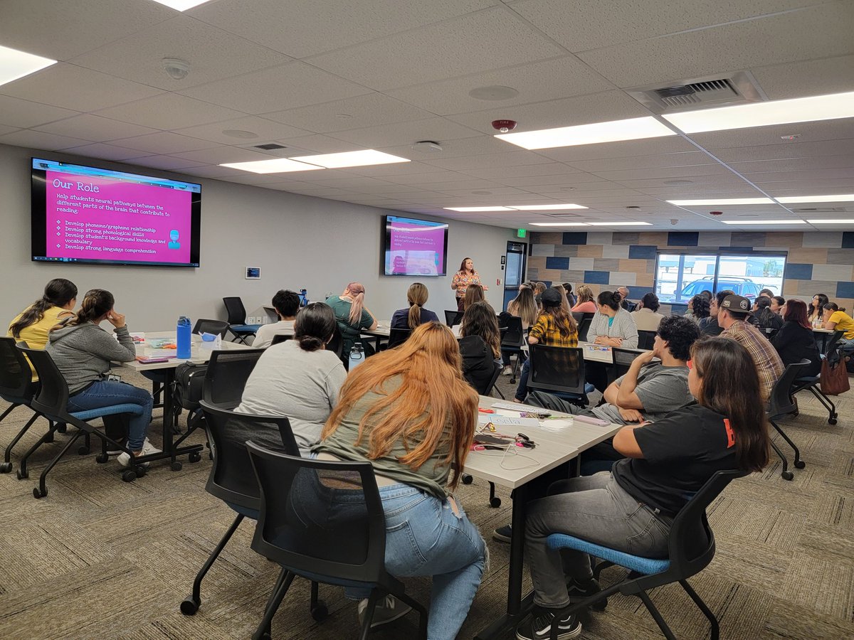 Impact Reading Training with Early Literacy TOSA Shari Kirkpatrick and Elementary SpEd TOSA Amber Driscoll. Reviewing the science of reading, foundational reading skills, and behavior management. #impactreading #allmeansall