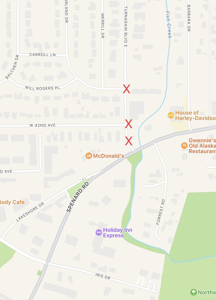 ENSTARNatGas's tweet photo. 6:45 Update: please note Turnagain Boulevard is closed at the following intersections:
Borland Drive
W. 42nd Ave
Spenard Road https://t.co/gKguEqLegd