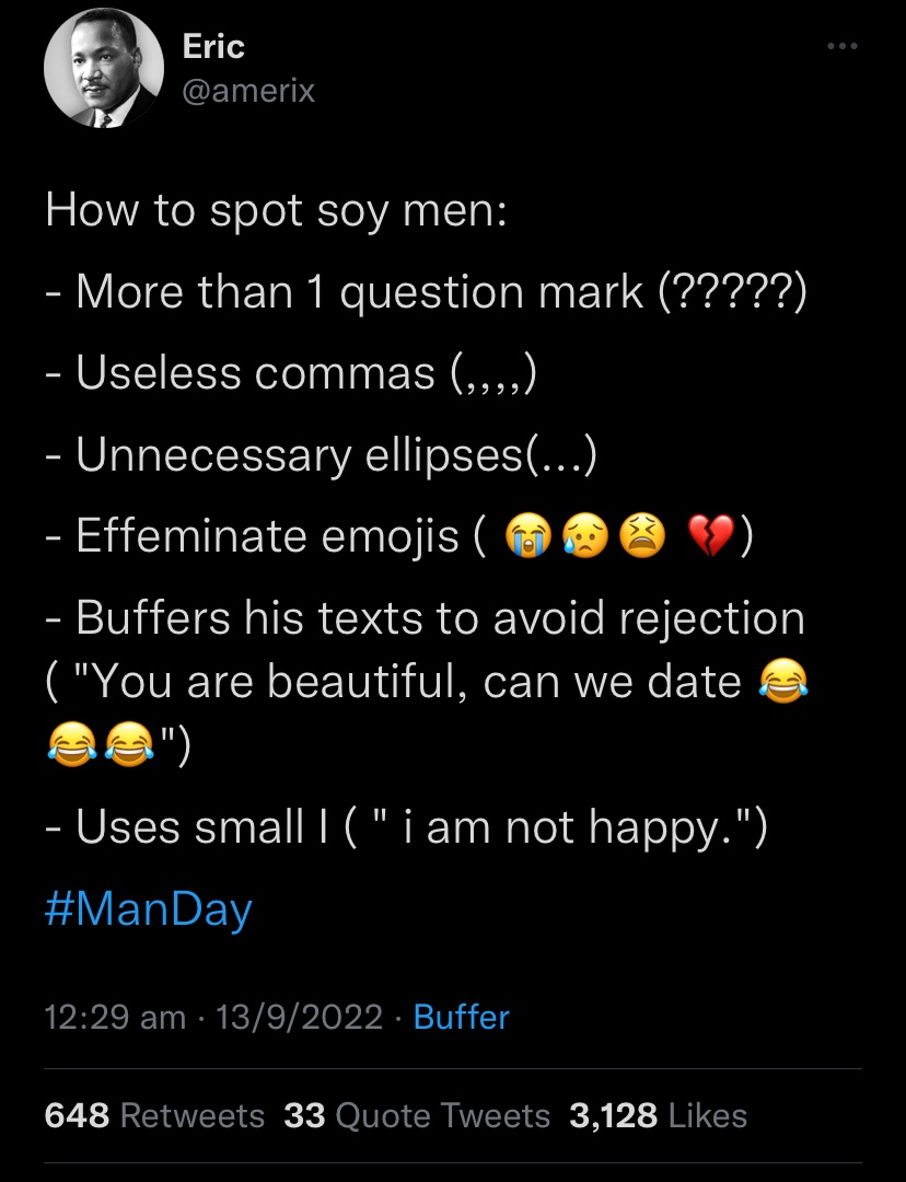 Hot Masculinity Takes tweet media