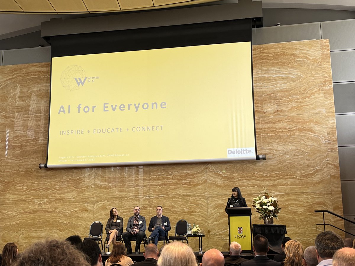 #unswai Panel nominate fairness, responsible & inclusive AI, #metaverse, & tech literacy in the broader community the most pressing areas for global collaboration on #aiaustralia ⁦@unsw_ai⁩