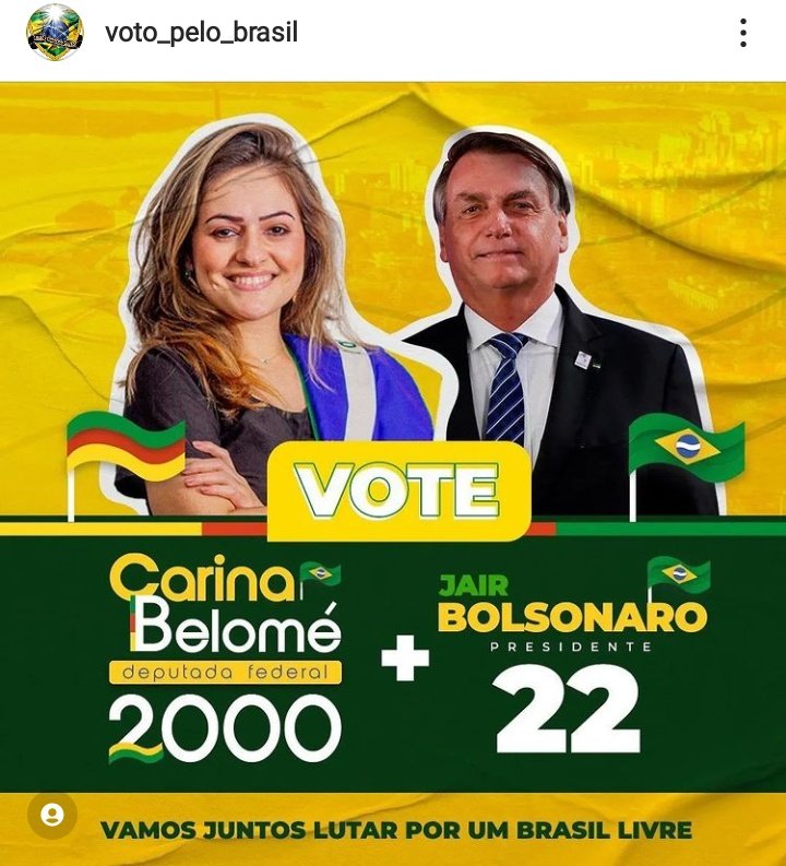 Rio Grande do Sul Vote Carina Belomé 2000 Deputada Federal RS A tua deputada pela liberdade