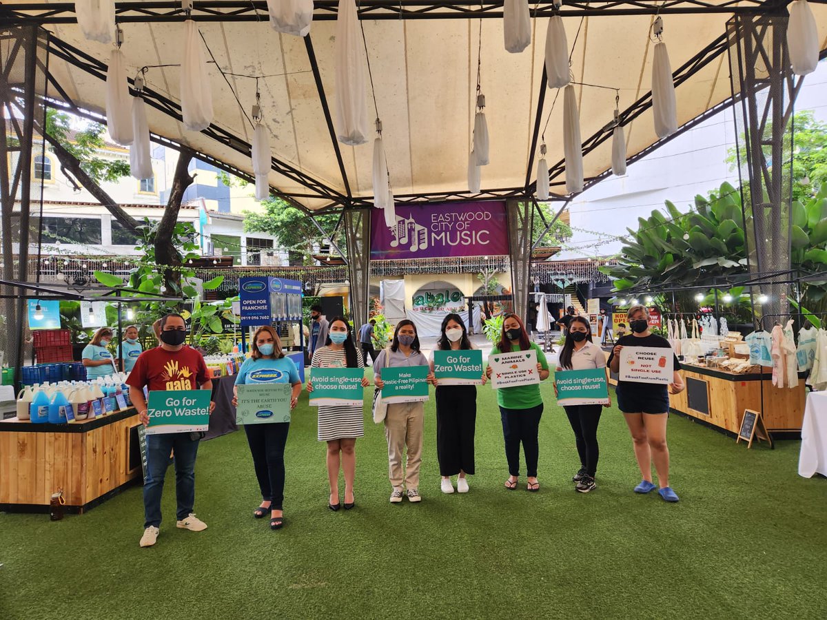 EWCoalition's tweet photo. Our partner merchants are one with the call to #ChooseReuse &amp; make #PlasticFreePilipinas a reality!

Our photo exhibit &amp; Zero Waste bazaar at Central Plaza, Eastwood Mall is open until 10 PM today so go &amp; drop by when you can!

#BanSingleUsePlastics
#SachetAway
#PlasticFreeOcean https://t.co/7TkmmnDVBW