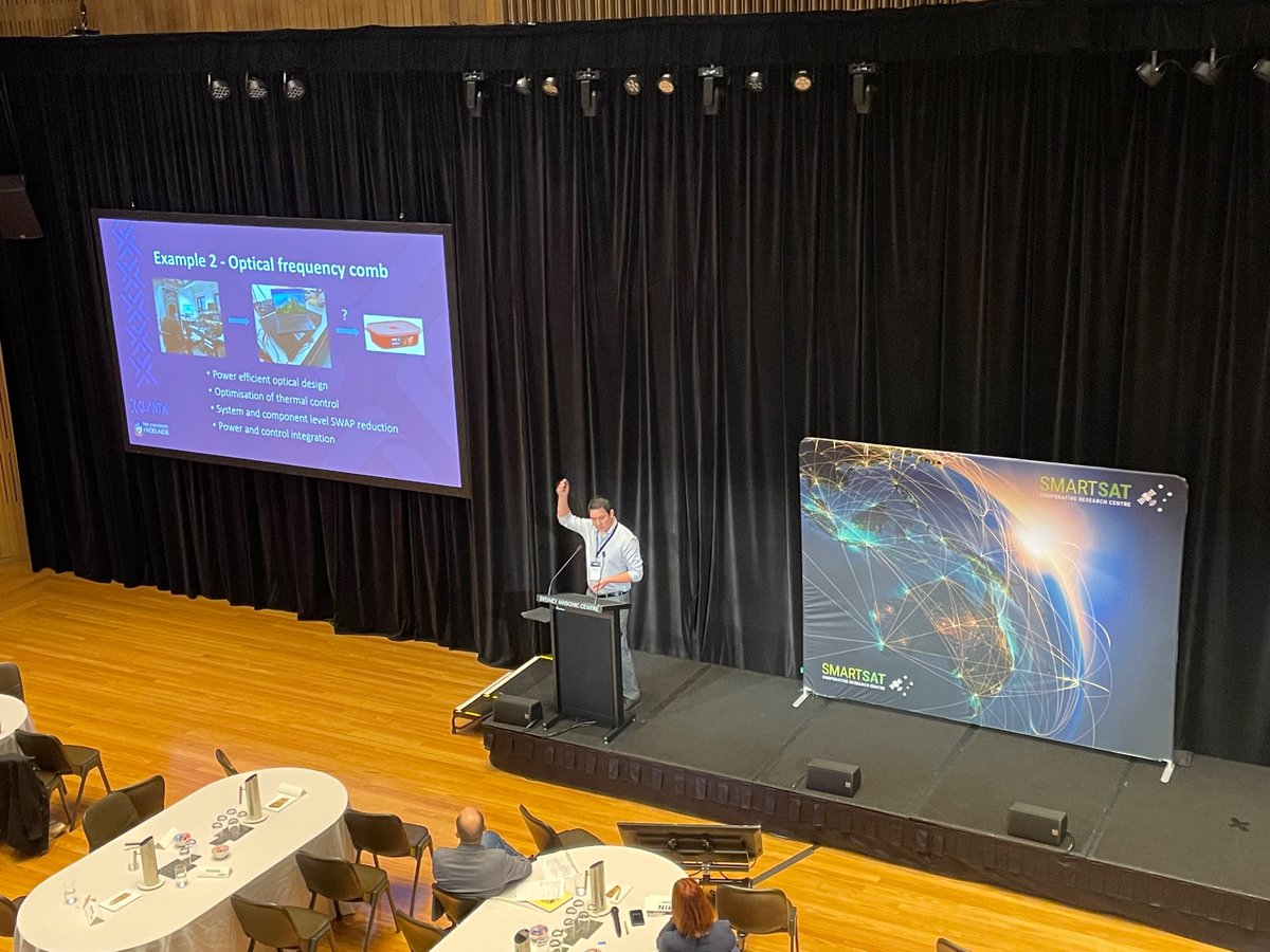 SmartSatCRC's tweet photo. Our first round of Technical Sessions are well underway, showcasing a range of projects in Advanced Systems and Sensors and Earth Observation Analysis. 📡

#SSCRC22 #Conference #ScienceJournalism #AuSpace #SpaceIndustry #Event #Space #EarthObservation #Systems #Sensors https://t.co/54213CX5Eb