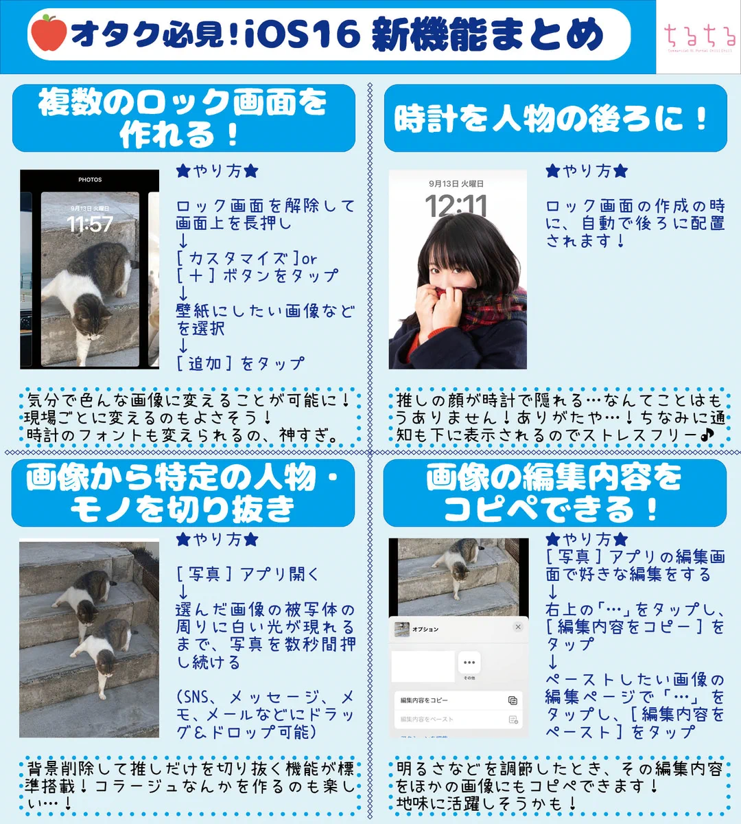 神アプデ！オタクが知っておくべきiOS16の新機能！