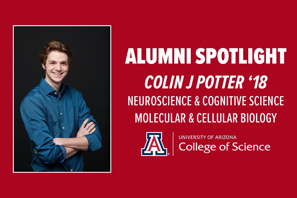 Arizona College of Science (@uazscience) on Twitter photo College of Science Alumni Spotlight: Colin J Potter
Read more about Colin, a Tucson native and 2018 graduate with a <a href="/UArizonaNSCS/">Neuroscience and Cognitive Science</a> and <a href="/UArizonaCMM/">UArizona Dept of Cellular & Molecular Medicine</a> double major, and how is education career is far from over.
science.arizona.edu/news/alumni-sp… College of Science Alumni Spotlight: Colin J Potter
Read more about Colin, a Tucson native and 2018 graduate with a <a href="/UArizonaNSCS/">Neuroscience and Cognitive Science</a> and <a href="/UArizonaCMM/">UArizona Dept of Cellular & Molecular Medicine</a> double major, and how is education career is far from over.
science.arizona.edu/news/alumni-sp…