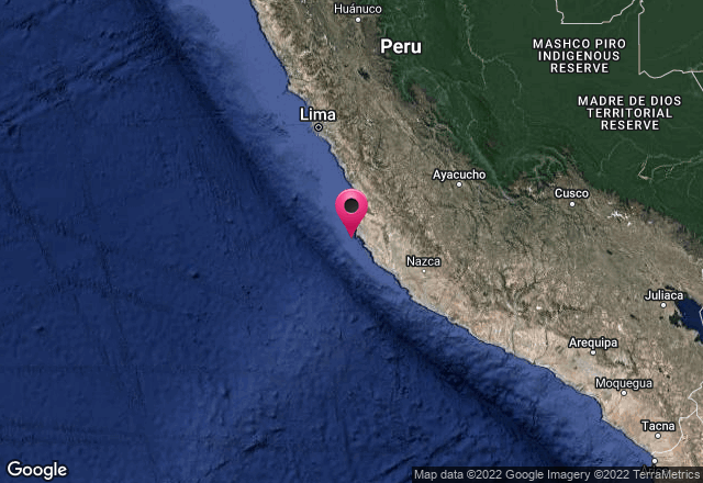 DHN_peru's tweet photo. #ÚltimoSismoNacional
NO GENERA TSUNAMI
12-09-22 22:22:51
Magnitud: 4.3 MW
Referencia: 65 km al S de Pisco, Pisco - Ica
Profundidad: 33.00 km
Fuente: IGP https://t.co/zV9UC5wRjc