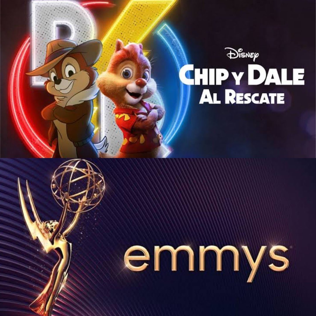 GabyMeza8's tweet photo. LA MEJOR PELÍCULA DE TV DEL 2022 🏆
#ChipAndDaleRescueRangers gana el premio #Emmy a mejor película de televisión, #Disney se hace con un galardón más 👏🐿️ https://t.co/yPhpTy60J0